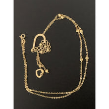 Load image into Gallery viewer, 18K Gold Necklace 17.75 inches with Heart Charm 3.34 gams - Rafant
