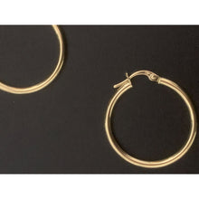 Load image into Gallery viewer, 18K Gold Earrings Hoops Loops 1.56 grams - Rafant
