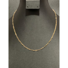 Load image into Gallery viewer, 18K Gold Necklace Chain Only Paper Clips 17.75 inches 2.76 grams - Rafant
