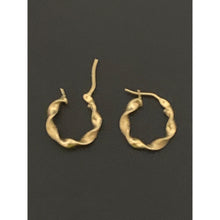 Load image into Gallery viewer, 18K Gold Earrings Hoops Loops Spiral - Rafant
