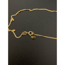 Load image into Gallery viewer, 18K Gold Necklace Chain 17.75 inches Round Circle Pendant with Earrings Set 1.81 grams - Rafant
