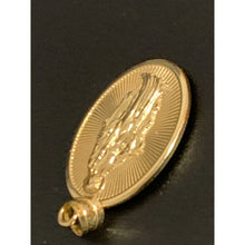 Load image into Gallery viewer, 18K Gold Pendant Religious Oval Mother Mary Jesus Christ 2.23 grams - Rafant
