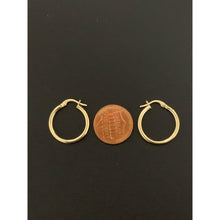 Load image into Gallery viewer, 18K Gold Earrings Hoops Loops Small 1.29 grams - Rafant
