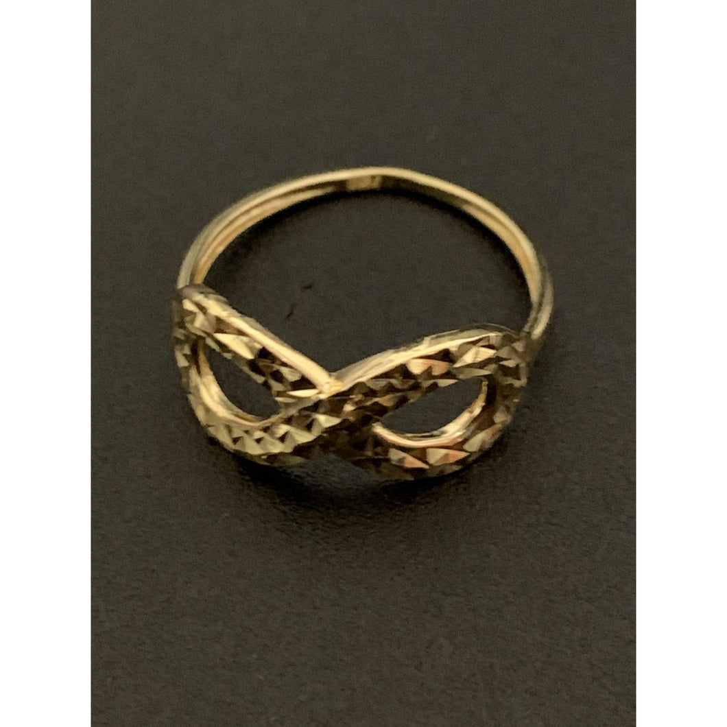 18K Gold Ring Infinity 1.42 grams Size 5.5 - Rafant