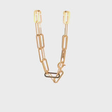Load and play video in Gallery viewer, 18K Yellow Gold Bracelet Paperclip 1.75 grams Size 7 inches
