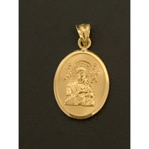 18K Gold Pendant Mother Mary Senior Sto. Nino 1.36 grams - Rafant