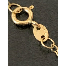 Load image into Gallery viewer, 18K Gold Chain Necklace Saudi Gold Link 17.50&quot; Very Lightweight Dainty 0.67g - Rafant
