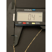 Load image into Gallery viewer, 18K Gold Chain Necklace Saudi Gold Link 17.50&quot; Very Lightweight Dainty 0.67g - Rafant
