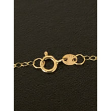 Load image into Gallery viewer, 18K Gold Chain Necklace Saudi Gold Link 17.50&quot; Very Lightweight Dainty 0.67g - Rafant
