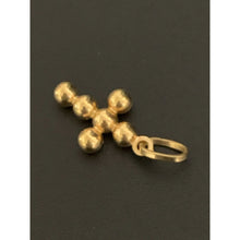 Load image into Gallery viewer, 18K Gold Pendant Cross Beaded 1.12 grams - Rafant
