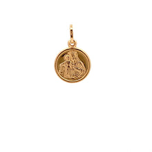 Load image into Gallery viewer, 18K Yellow Gold Pendant Mother Mary Jesus Christ Religious 1.17 grams Small - Rafant
