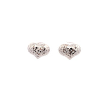 Load image into Gallery viewer, 18K White Gold Earrings Heart 1.14 grams - Rafant
