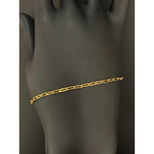 Load image into Gallery viewer, 18K Gold Bracelet Paperclips 7 inches 1.43 grams - Rafant
