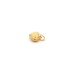 Load image into Gallery viewer, 18K Gold Pendant Heart Puffed Small Textured 0.58 grams - Rafant
