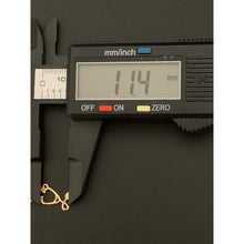 Load image into Gallery viewer, 18K Gold Necklace Chain 17 inches plus 1 inch extension with Stethoscope Pendant 1.81 grams - Rafant
