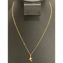 Load image into Gallery viewer, 18k Gold Necklace Cable Link Chain 15.75&quot; with Dolphin Pendant - Rafant
