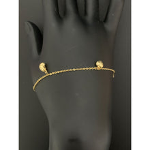 Load image into Gallery viewer, 18K Gold Bracelet Heart Charms 7.25 inches 1.94 grams - Rafant
