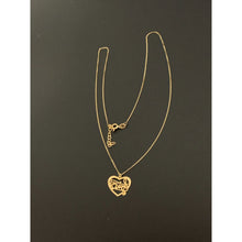 Load image into Gallery viewer, 18K Gold Necklace Chain 16.5 inches Heart Music Keys Pendant 1.82 grams - Rafant
