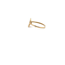 Load image into Gallery viewer, 18K Gold Ring Dolphin Heart 0.65 grams Size 5.25 - Rafant
