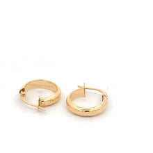 Load image into Gallery viewer, 18K Yellow Gold Earrings Hoops Small 1.04 grams - Rafant
