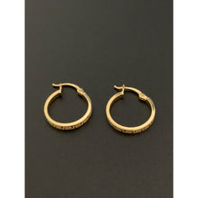 Load image into Gallery viewer, 18K Gold Earrings Hoops Loops Small 1.58 grams - Rafant
