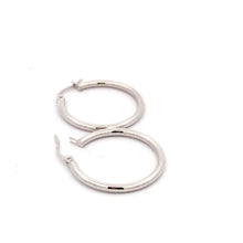 Load image into Gallery viewer, 18K White Gold Earrings Hoops 1.26 grams - Rafant
