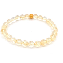 Load image into Gallery viewer, 24K Gold Money Bag Lucky Charm Bracelet Gemstones Citrine 7.5-8mm - Rafant
