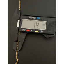 Load image into Gallery viewer, 18K Gold Necklace Chain 17.50&quot; with Circle Round Sacred Heart Pendant 2.16 grams - Rafant
