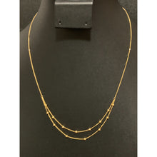 Load image into Gallery viewer, 18K Gold Necklace 18 inches Beaded 1.01 grams - Rafant
