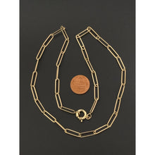 Load image into Gallery viewer, 18K Gold Necklace Chain Paperclips 20 inches 4.98 grams - Rafant
