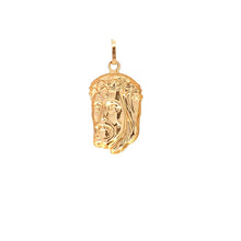 Load image into Gallery viewer, 18K Yellow Gold Pendant Jesus Christ Face 1.32 grams - Rafant
