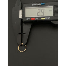 Load image into Gallery viewer, 18K Gold Earrings Hoops Loops Beads Small Tiny 0.63 grams - Rafant
