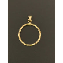 Load image into Gallery viewer, 18K Gold Pendant Circle Round 1.05 grams - Rafant
