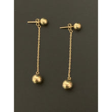 Load image into Gallery viewer, 18K Gold Earrings Balls Dangling 2.15 grams - Rafant
