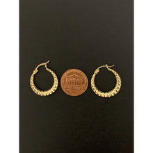 Load image into Gallery viewer, 18K Gold Earrings Hoops Loops 1.66 grams - Rafant
