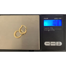 Load image into Gallery viewer, 18K Gold Earrings Hoops Loops 1.08 grams Small - Rafant
