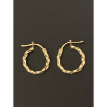 Load image into Gallery viewer, 18K Gold Earrings Hoops Loops 0.89 grams Very Small - Rafant
