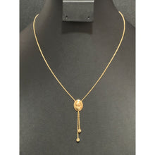 Load image into Gallery viewer, 18K Gold Necklace Chain 16&quot; plus 1&quot; extension with Woman Lady Pendant 2.43 grams - Rafant
