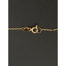 Load image into Gallery viewer, 18K Gold Necklace Centered Flower Pendant 16 inches 2.38 grams - Rafant
