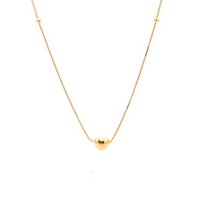 Load image into Gallery viewer, 18K Yellow Gold Necklace Chain Pendant Heart 1.58 grams 18 inches - Rafant
