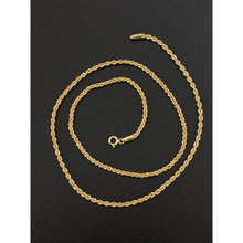 Load image into Gallery viewer, 18K Gold Chain Necklace Rope 2.76 grams 18 inches - Rafant
