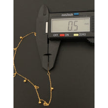 Load image into Gallery viewer, 18K Gold Bracelet Charm Love Size 6.25 inches plus 1 inch extension  0.80 grams - Rafant
