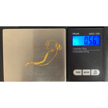 Load image into Gallery viewer, 18K Gold Bracelet Charm Beads Size 6.25&quot; plus 1&quot; extension 0.56 grams - Rafant
