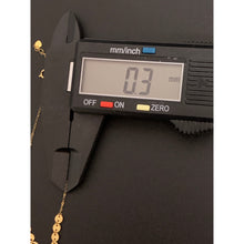 Load image into Gallery viewer, 18K Gold Bracelet Charms Discs Size 6.5 inches plus 1” extension 0.50 grams - Rafant
