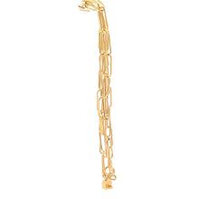 Load image into Gallery viewer, 18K Yellow Gold Necklace Chain Paperclip 16 inches 1.39 grams - Rafant
