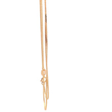 Load image into Gallery viewer, 18K Yellow Gold Necklace Chain Snake 17.5 inches 1.56 grams Thin Chain - Rafant
