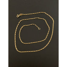 Load image into Gallery viewer, 18K Gold Necklace Chain Cable 18 inches 1.82 grams - Rafant
