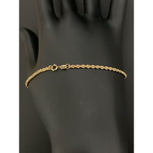 Load image into Gallery viewer, 18K Gold Bracelet Rope Chain 7.5 inches 0.93 grams - Rafant
