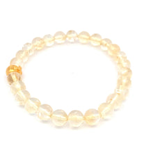 Load image into Gallery viewer, 24K Gold Money Bag Lucky Charm Bracelet Gemstones Citrine 7.5-8mm - Rafant
