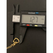 Load image into Gallery viewer, 18K Gold Necklace Chain 18 inches with Open Heart Pendant 1.23 grams - Rafant
